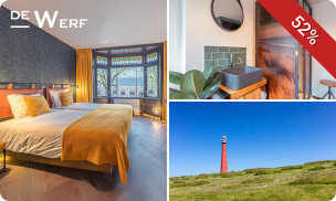 Overnachting(en) voor 2 + late check-out + evt. fles bubbels in hartje Den Helder