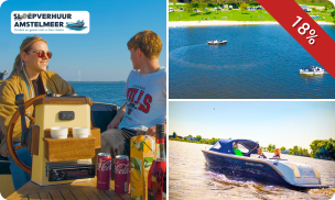 Huur sloep (2 tot 8 personen) + welkomstpakketje