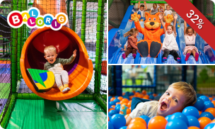 Entree voor indoor kinderspeelparadijs Ballorig