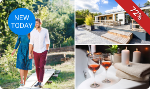 Overnachtingen voor 2 of 4 personen in luxe chalet, evt. met sauna + late check-out + fles wijn