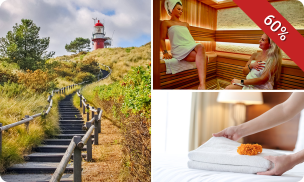 Overnachting voor 2 personen + wellness + ontbijt + late check-out in het Waddengebied