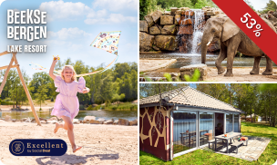 Midweek of weekend (3-6 personen) bij Lake Resort Beekse Bergen + toegang Safaripark Beekse Bergen