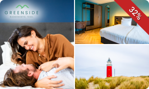 Overnachting(en) voor 2 + ontbijt + welkomstdrankje + late check-out + wellness