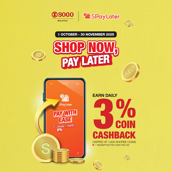 SOGO X SPayLater Coin Cashback