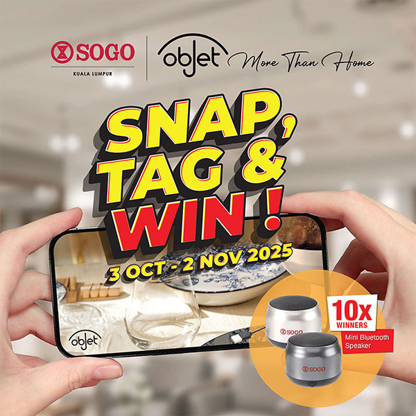 SOGO X Objet Snap, Tag & Win!