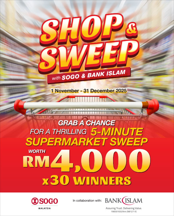 Shop & Sweep With SOGO & Bank Islam