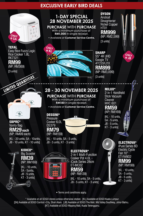 SOGO Black Friday Sale