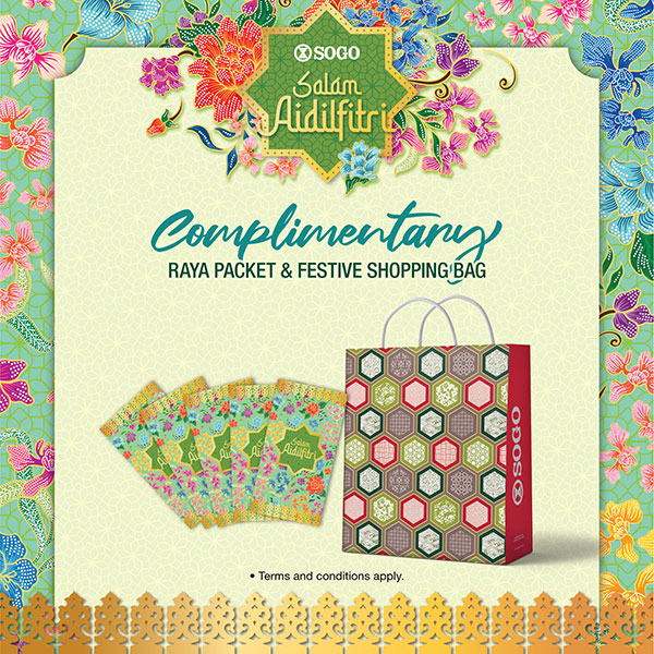 Complimentary Raya Packet & Festive Shopping Bag