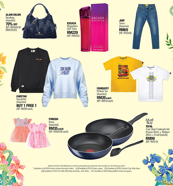 3-Day Specials - Post Raya Savings