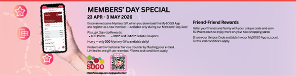 The SOGO Members' Day Sale