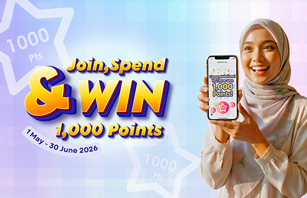 Join, Spend & Win 1,000 Points