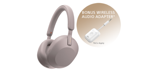 WH-1000XM5 Wireless Noise Cancelling Headphones (Smoky Pink)