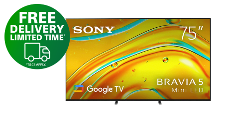 75 BRAVIA 5 | XR Processor | Mini LED | 4K Ultra HD | HDR | Google TV