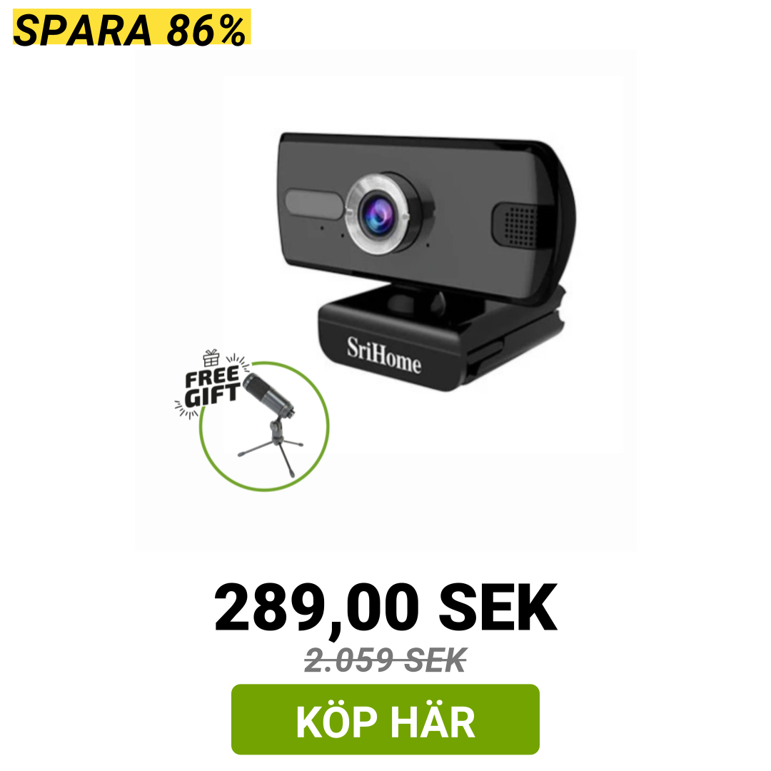 Image of SriHome Full HD Webcam + Gratis Gåva