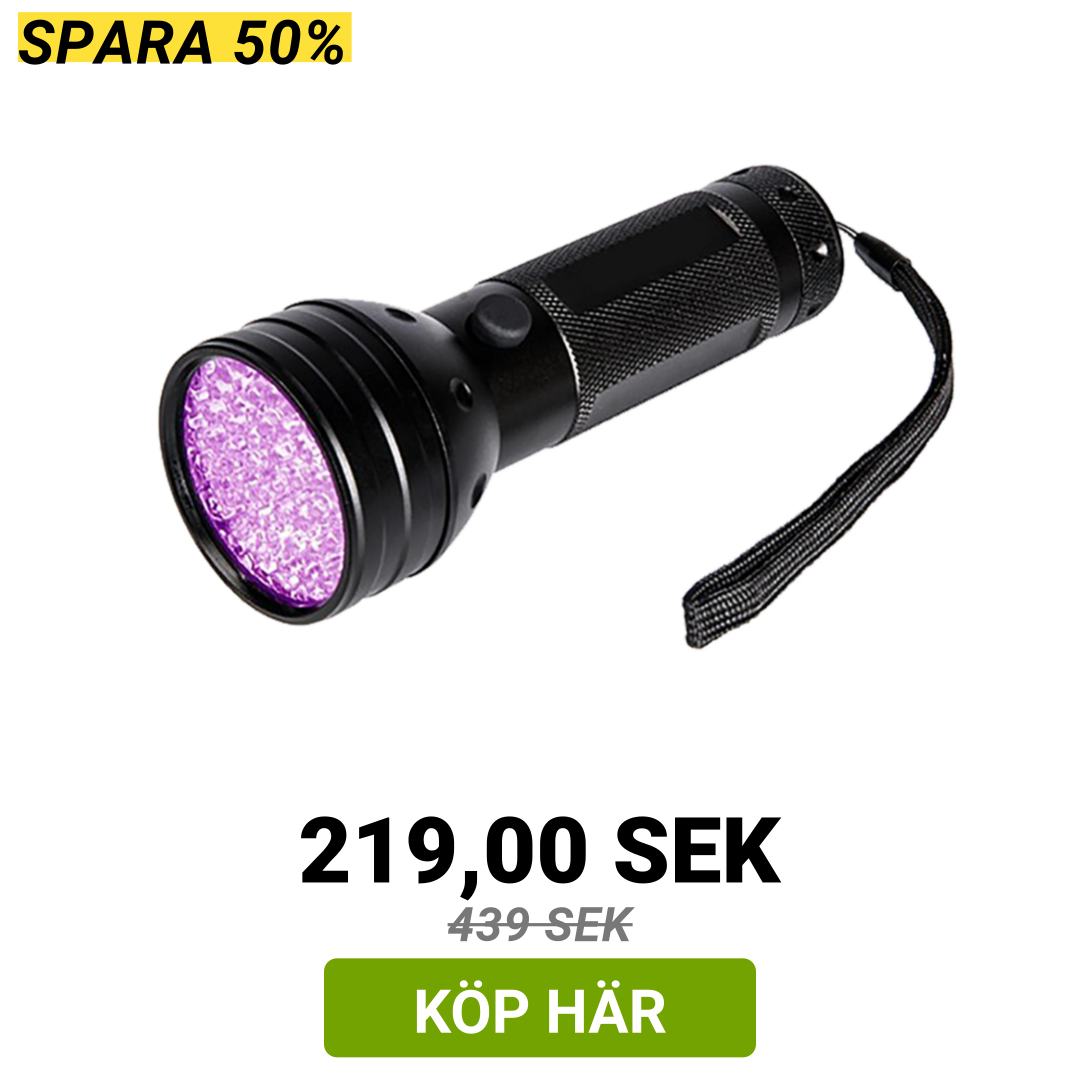 Image of UV-ficklampa med 51 lysdioder