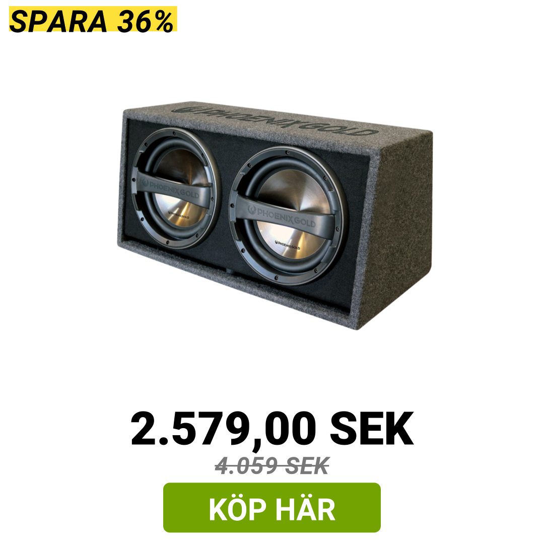 Image of Phoenix Gold dubbel subwoofer (12