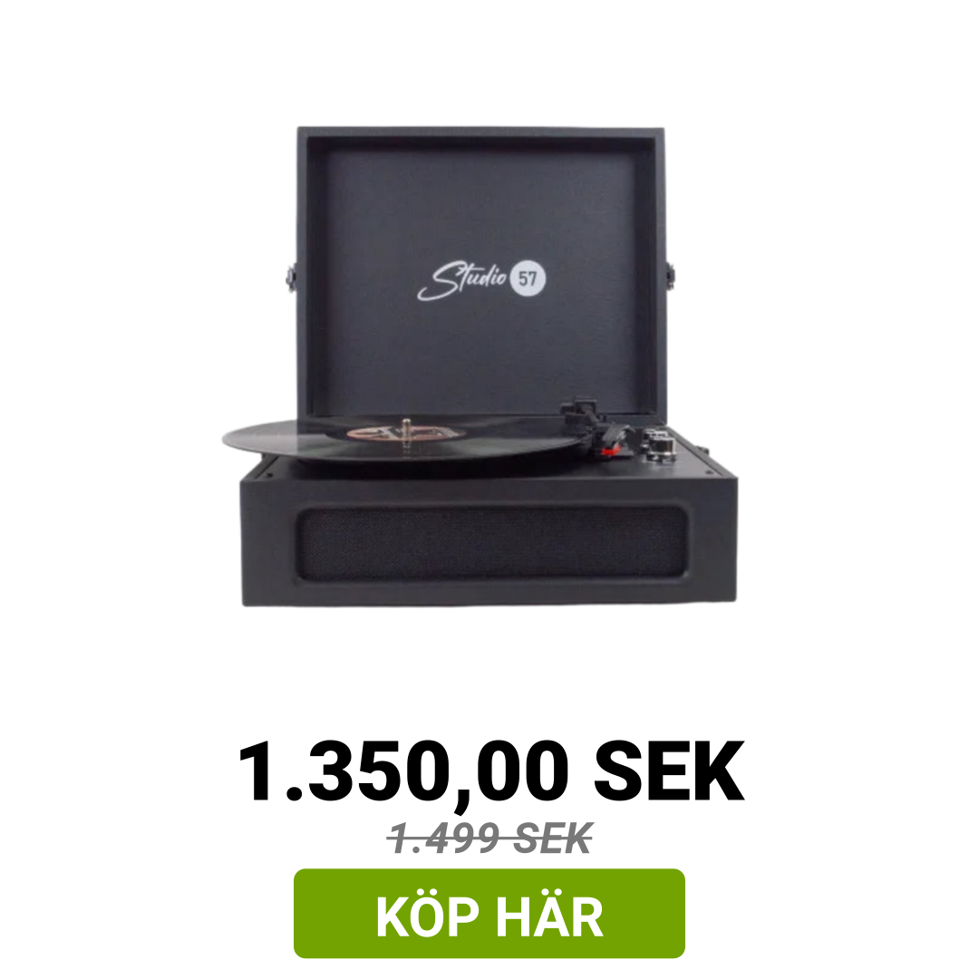 Image of Studio 57 Groovy skivspelare (svart)