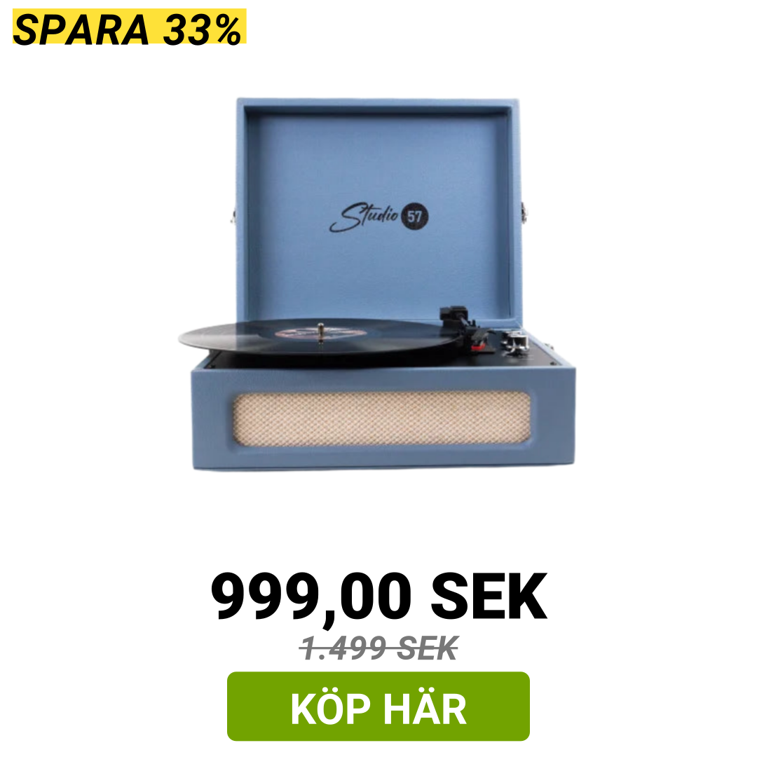 Image of Studio 57 Groovy skivspelare (blå)