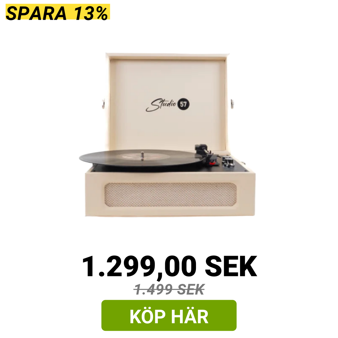 Image of Studio 57 Groovy skivspelare (White)