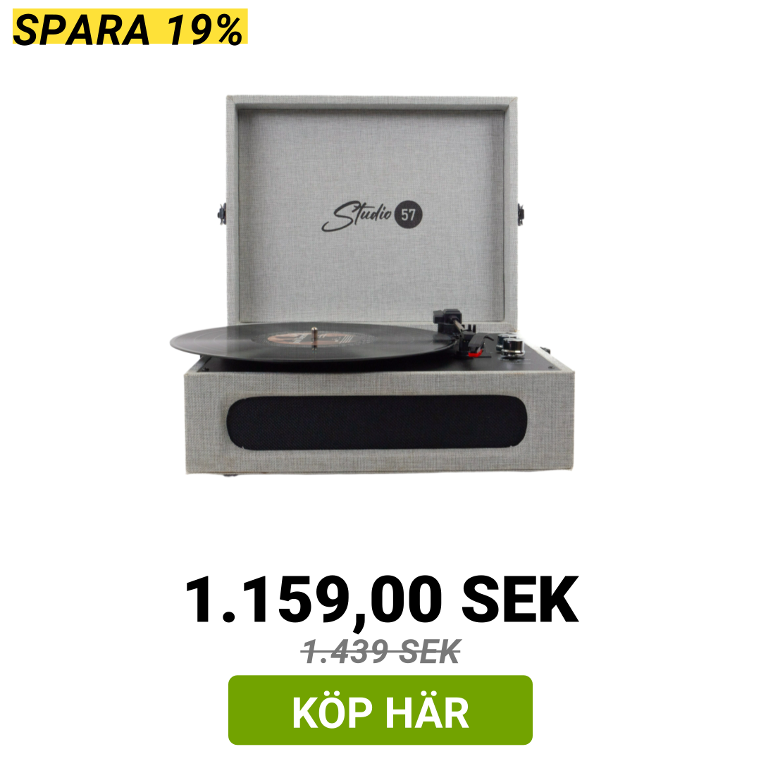 Image of Studio 57 Groovy Skivspelare (Grå)