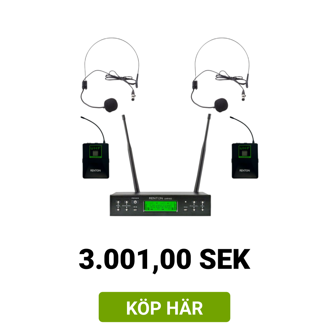 Image of Renton Pro Trådlöst Headset (2 kanaler)