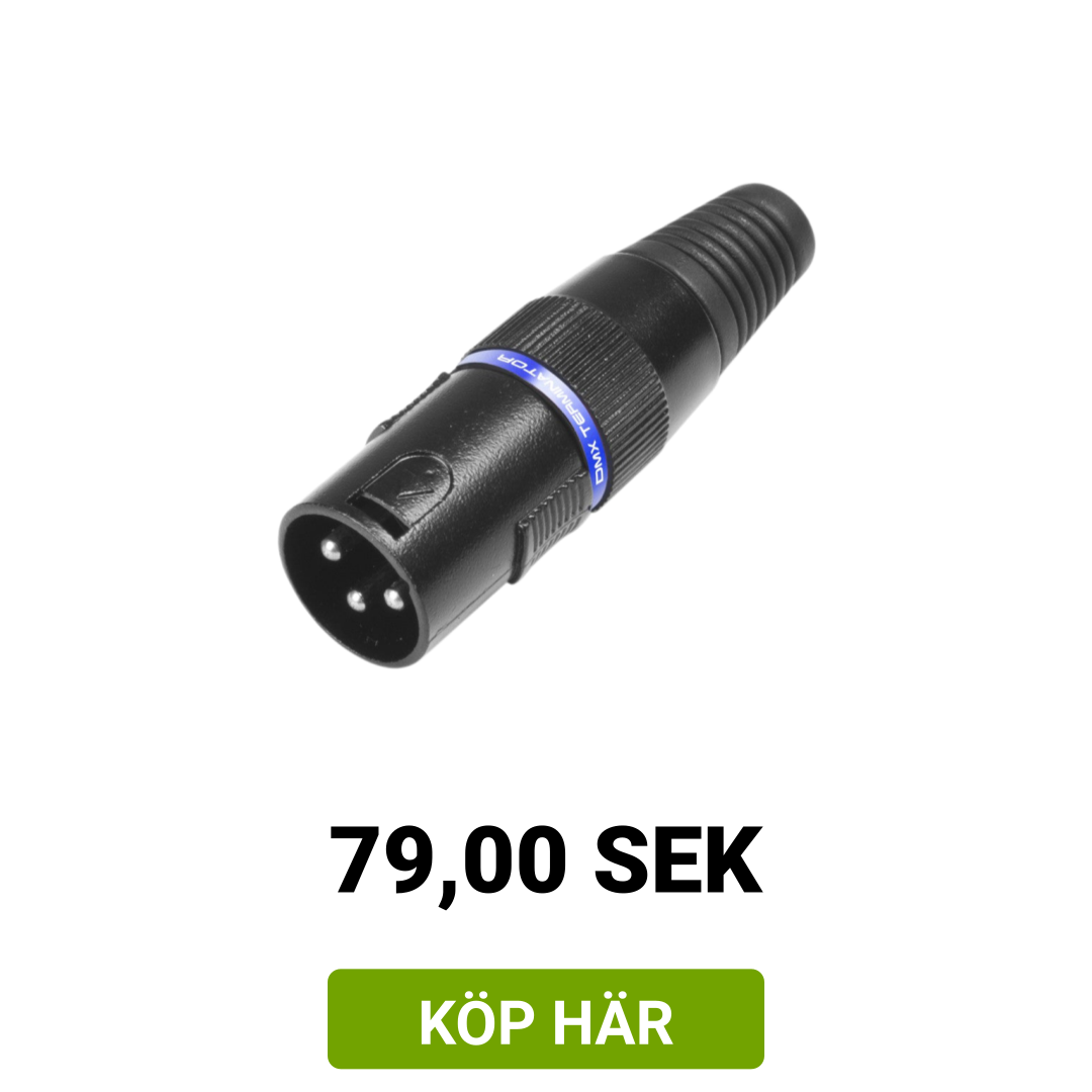 Image of DMX Terminator 3-pol 120 Ohm (set med 2 st.)