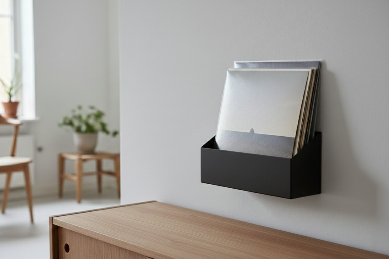 Image of Studio 57 Vinyl Vägghylla Small (svart)