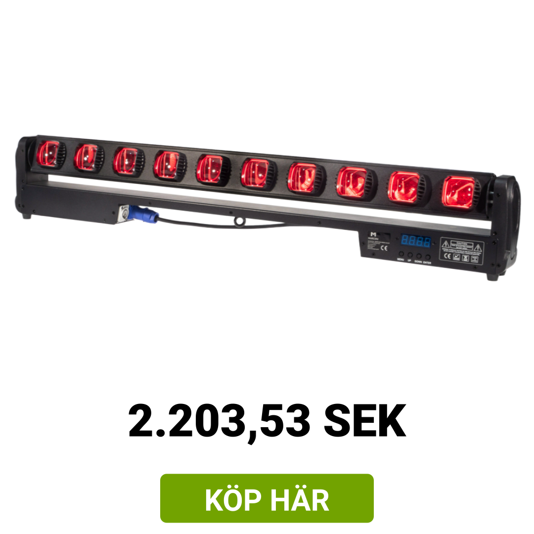 Image of Marconi Orion 10*30W Beam Wash Rörlig Bar