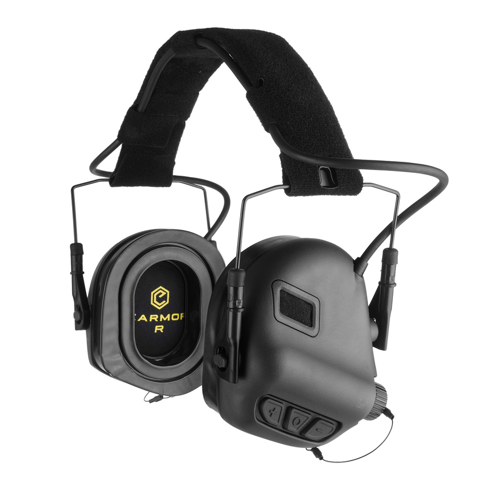 Earmor - Aktywne ochronniki słuchu M31 Mark4 - Czarny - M31-BK-MARK4