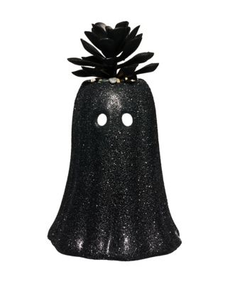 Black Glitter Ghost Faux Succulent