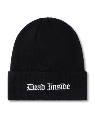 Dead Inside Cuff Beanie Hat