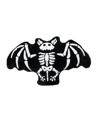 Skeleton Bat Pillow