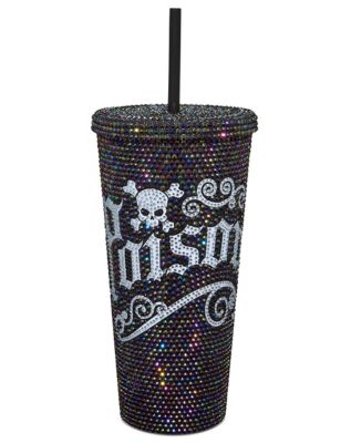 Poison Rhinestone Cup with Straw - 20 oz.