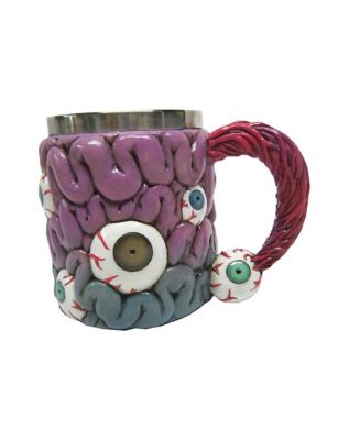 Brains and Eyeball Resin Mug - 13.5 oz.