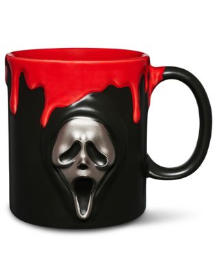 Ghost Face Bloody Embossed Coffee Mug - 20 oz.