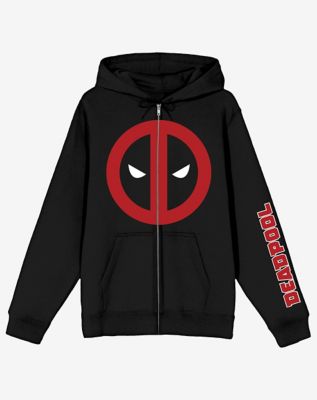 Deadpool Mask Logo Zip Hoodie