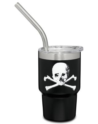 Skull Mini Travel Tumbler with Straw - 3 oz