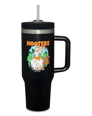 Hooters Let’s Par Tee Travel Tumbler With Straw - 40 oz.