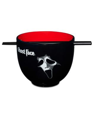 Ghost Face Bowl with Chopsticks - 20 oz