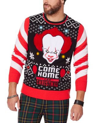 Light-Up Floatmas Pennywise Ugly Christmas Sweater - It