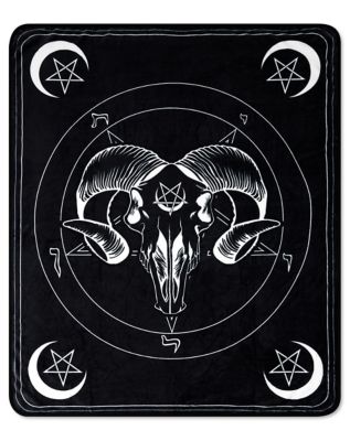 Pentagram Baphomet Fleece Blanket