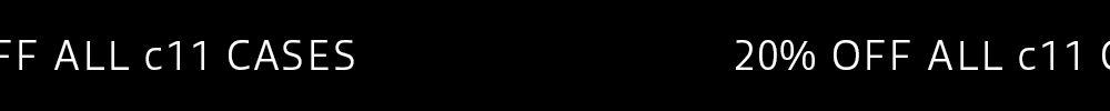 20% off all c11 cases for iPhone 16 Pro, iPhone 16 Pro Max, iPhone 17 Pro, and iPhone 17 Pro Max.