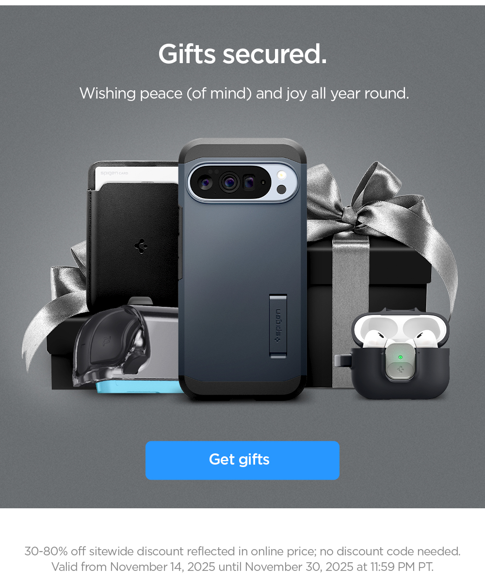 Holiday Gift Guide: Gifts secured. Wishing peace (of mind) and joy all year round. Get gifts now.