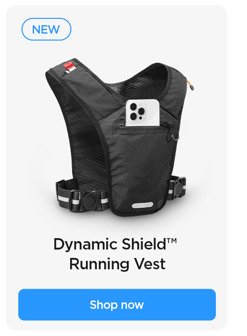New: Dynamic Shield™ Running Vest for running, walking, marathons, track, and more.