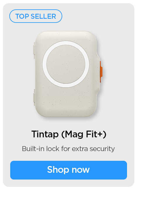 TOP SELLER Tintap Card Holder (MagFit+) with built-in lock for extra security. Shop now.