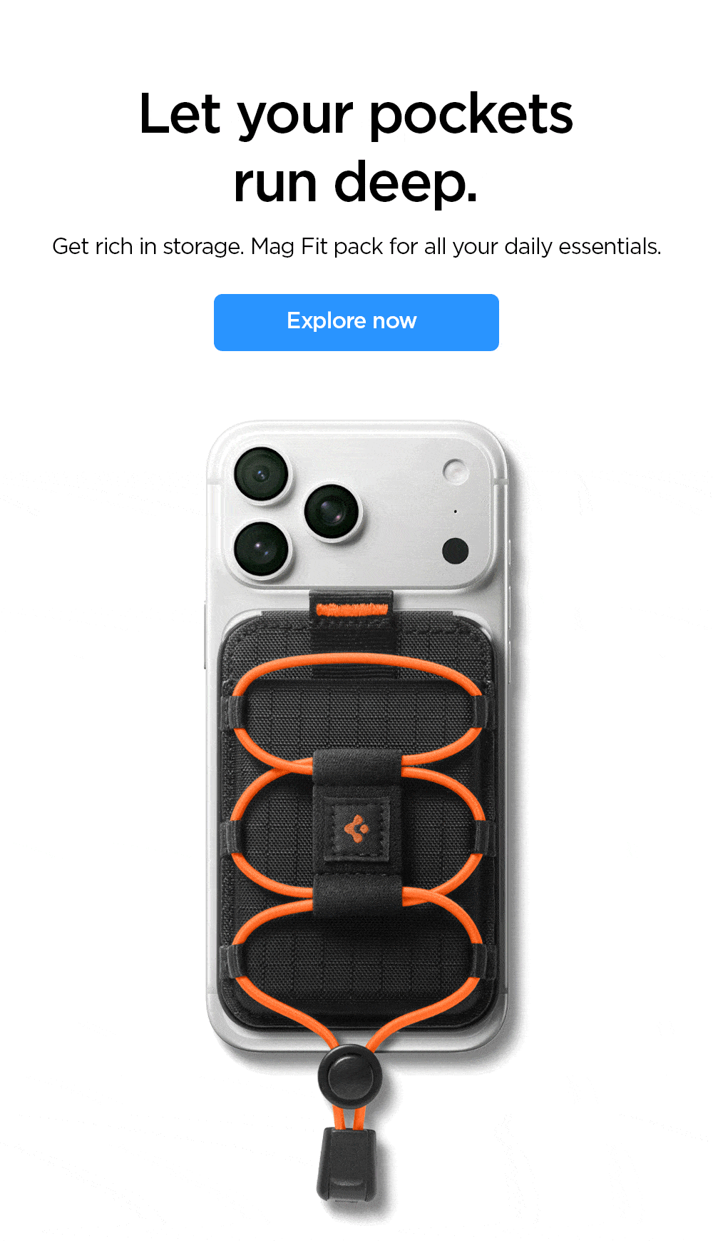 Let your pockets run deep. Get rich in storage. Meet the Tiefit Card Holder for all your daily essentials. Explore now.