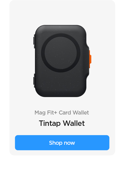Best-seller: Mag Fit+ Card Wallet Tintap Wallet (MagSafe compatible). Shop now.