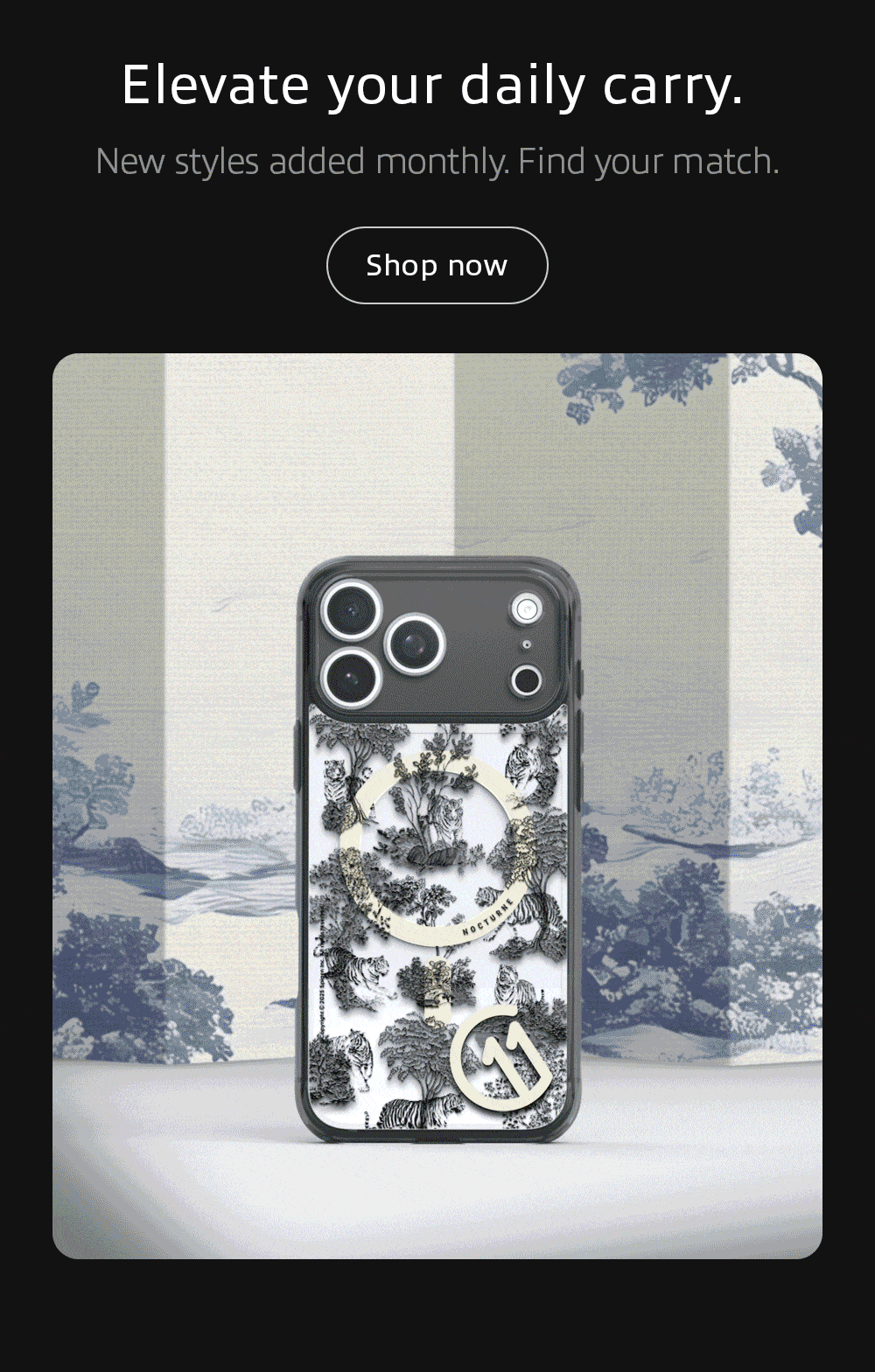 Elevate your daily carry.  New styles added monthly. Find your match. Shop c11 cases for iPhone 17 Pro and iPhone 17 Pro Max.