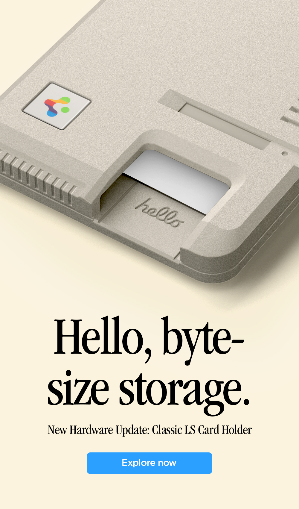 Hello, byte-size storage. New Hardware Update: MagSafe-compatible Classic LS Card Holder for iPhone.