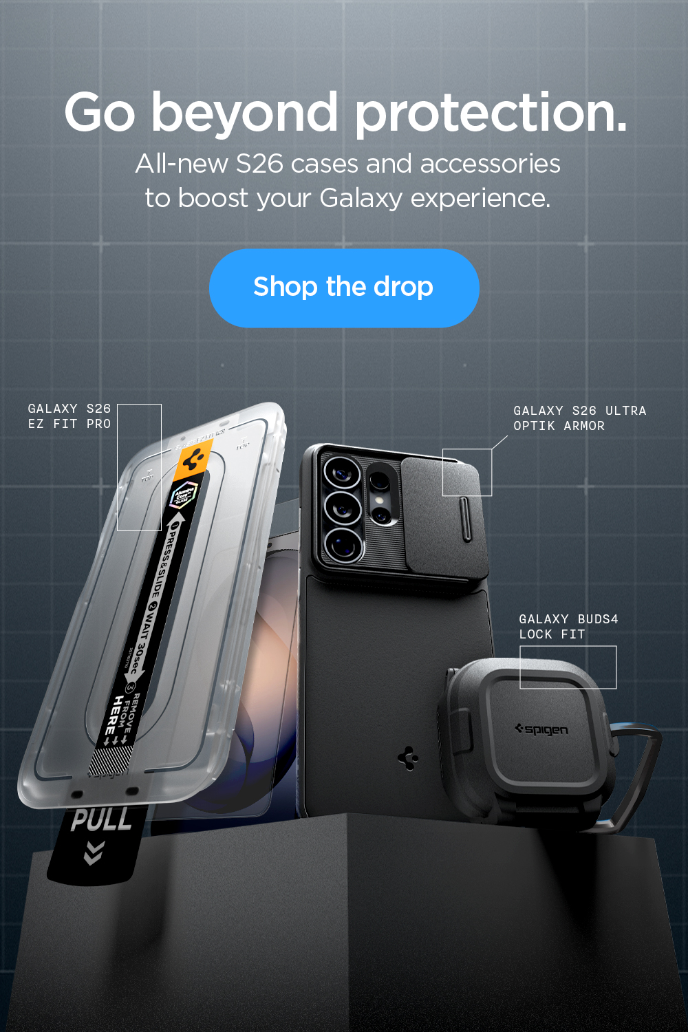 Go beyond protection. All-new S26 cases and accessories to boost your Galaxy experience. Shop the drop.